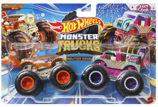 HOT WHEELS MONSTER TRUCKS - Carbonator vs 1 Bad Scoop