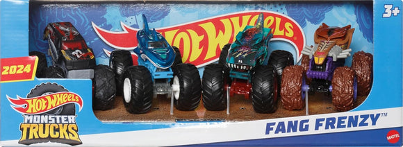 HOT WHEELS MONSTER TRUCKS - Fang Frenzy 4 pack