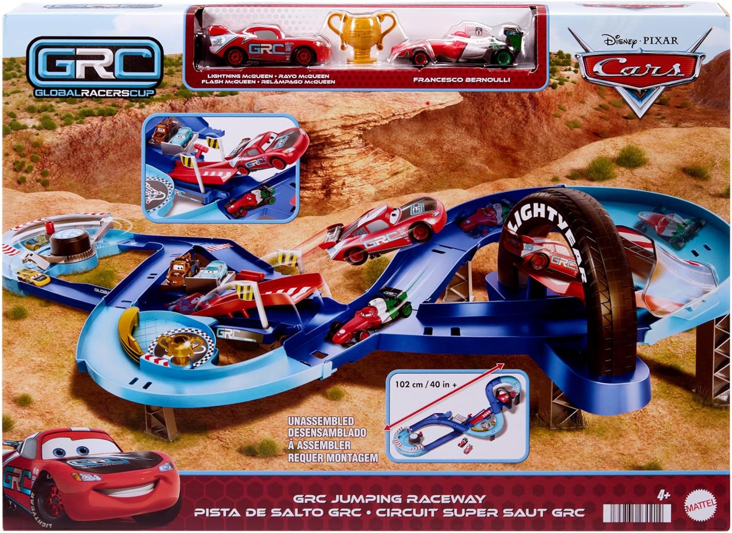 DISNEY CARS Global Racers Cup - Jumping Raceway Playset