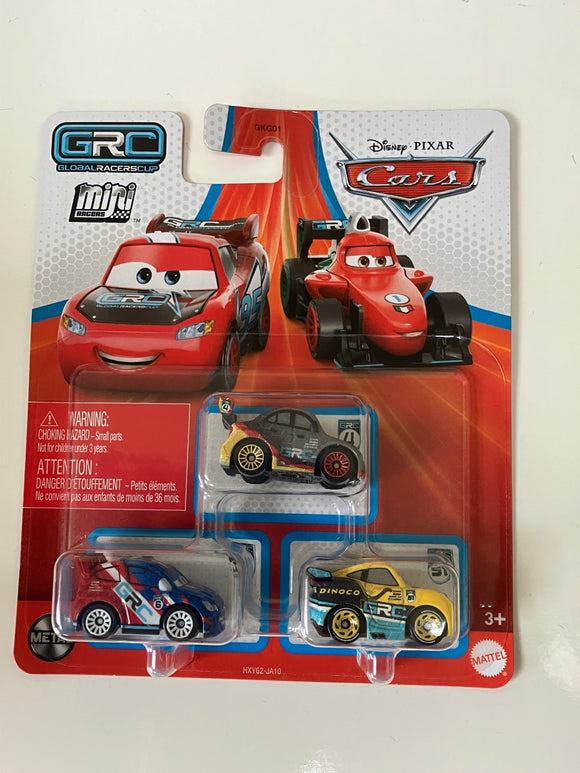 DISNEY CARS Mini Racers - set of 3 with GRC Cruz Caroule Schnell