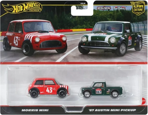 HOT WHEELS DIECAST - Morris Mini and 67 Austin Mini Pickup