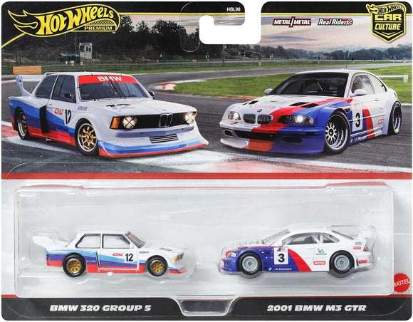HOT WHEELS DIECAST - BMW 2 pack - 320 Group 5 - 2001 M3 GTR
