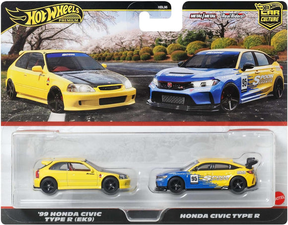 HOT WHEELS DIECAST - Honda Civic Type R 2 pack - 99 EK9