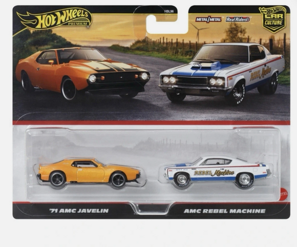 HOT WHEELS DIECAST - AMC 71 Javelin and Rebel Machine