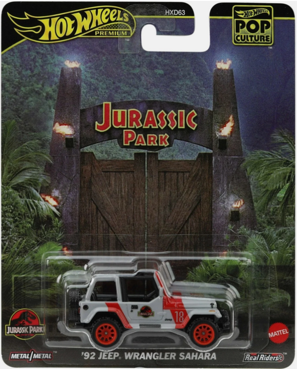 HOT WHEELS DIECAST - Jurassic World - 92 Jeep Wrangler Sahara