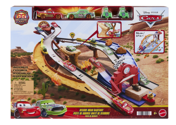 DISNEY CARS Race and Rescue - Rescue Road Raceway Playset