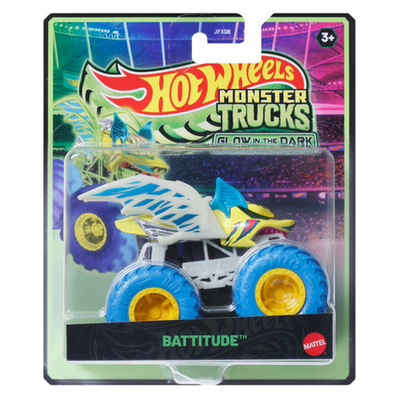 HOT WHEELS MONSTER TRUCKS - Glow in the dark - Battitude