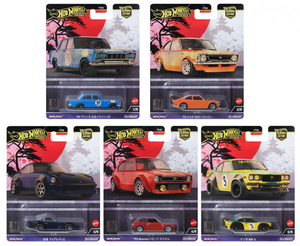 HOT WHEELS DIECAST - Car Culture Japan Historics 4 - Set Of 5