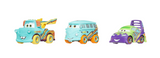 DISNEY CARS Mini Racers - set of 3 with Wingo Race to Celebrate Mater and Fillmore