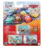 DISNEY CARS Mini Racers - set of 3 with Wingo Race to Celebrate Mater and Fillmore