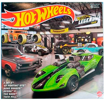 HOT WHEELS DIECAST - Legends Tour box set of 6