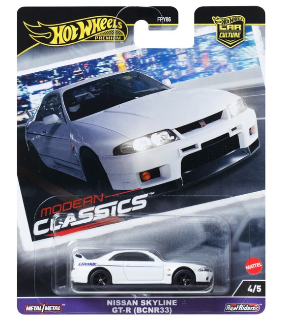 HOT WHEELS DIECAST - 2025 Modern Classics - Nissan Skyline GT-R BCNR33
