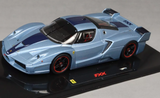 HOT WHEELS DIECAST - Limited Edition Elite Ferrari FXX Light Blue Metallic 1/43