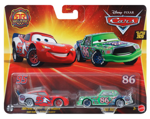 DISNEY CARS DIECAST - Race and Rescue Lightning McQueen and Chick Hicks
