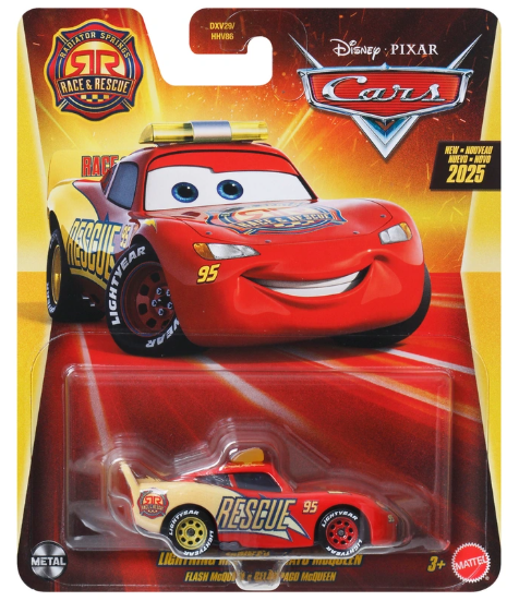 DISNEY CARS DIECAST - Race and Rescue Lightning McQueen