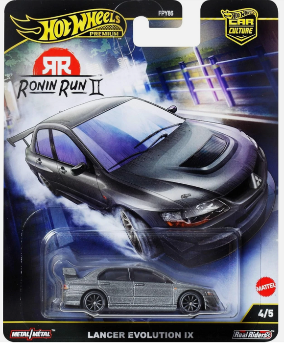 HOT WHEELS DIECAST - Ronin Run II - Lancer Evolution IX
