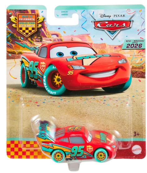 DISNEY CARS DIECAST - Race to Celebrate Lightning McQueen