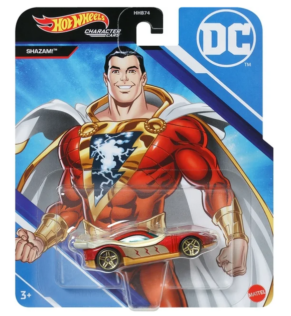 HOT WHEELS DIECAST - DC Comics Character Cars Shazam