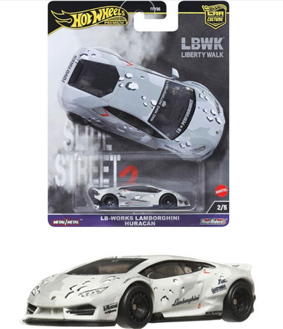 HOT WHEELS DIECAST - Slide Street 2 - LB Works Lamborghini Hurracan