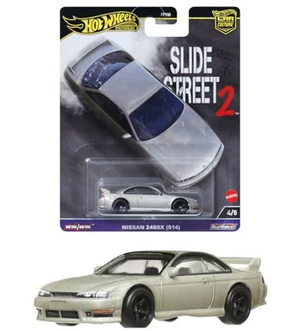 HOT WHEELS DIECAST - Slide Street 2 - Nissan 240SX S14