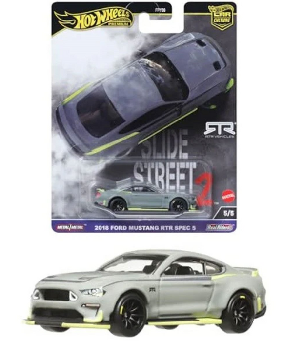 HOT WHEELS DIECAST - Slide Street 2 - 2018 Ford Mustang RTR Spec 5