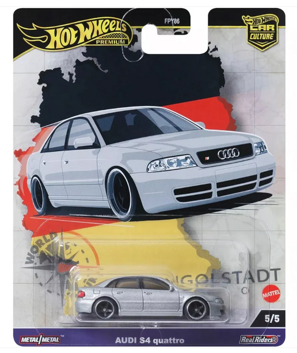 HOT WHEELS DIECAST - World Tour Audi S4 Quattro