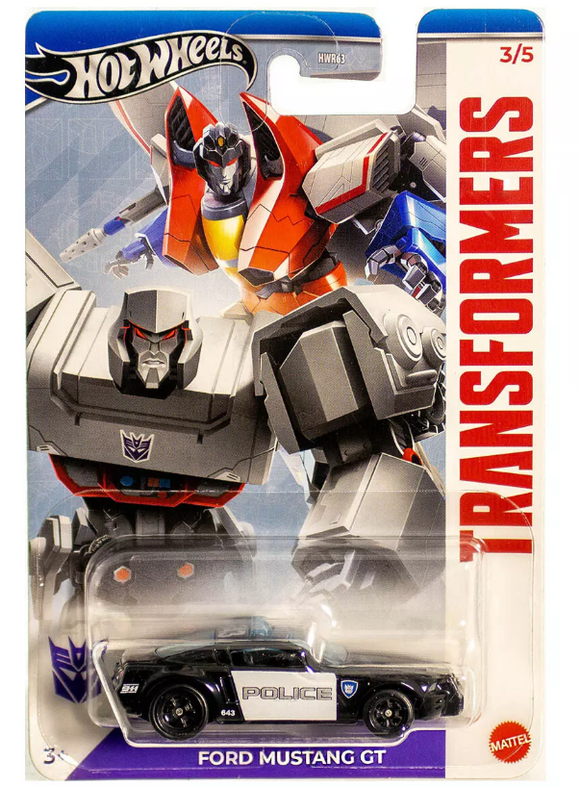 HOT WHEELS DIECAST - Transformers Ford Mustang GT