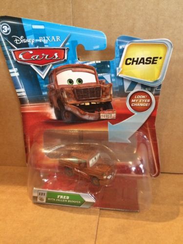 DISNEY CARS DIECAST - Fred with Fallen Bumper and Changing Eyes - Chase