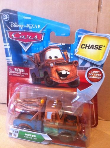 DISNEY CARS DIECAST - Mater With Oil Can and Changing Eyes