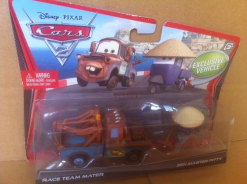 DISNEY CARS DIECAST - Race Team Mater and Zen Master Pitty