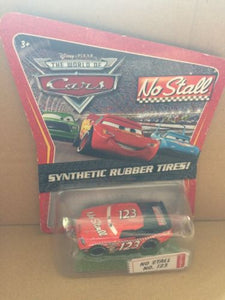 DISNEY CARS DIECAST - No Stall No. 123 With Synthetic Rubber Tires