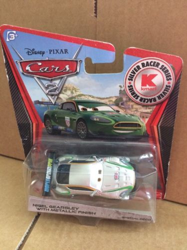 DISNEY CARS DIECAST - Nigel Gearsley With Metallic Finish - Silver Racer Series