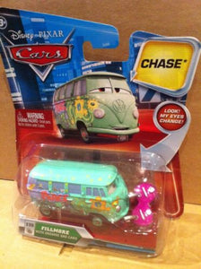 DISNEY CARS DIECAST - Fillmore With Organic Gas Cans and Changing Eyes