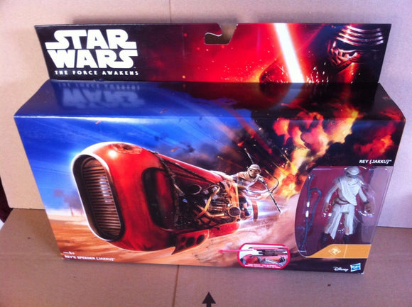Star Wars The Force Awakens Rey's Jakku Speeder Bike and Figure