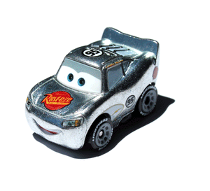 DISNEY CARS DIECAST - 2021 Blind Box Mini Racers No 27 - Silver RS LMQ