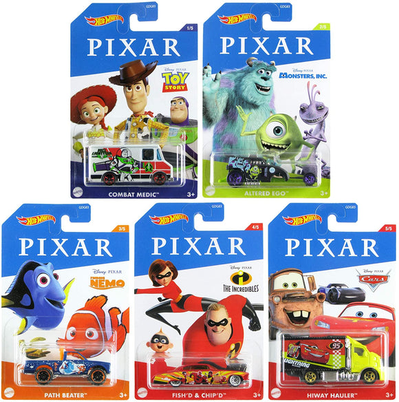 HOT WHEELS DIECAST - Pixar Series Set Of 5