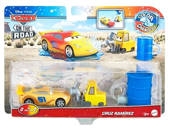 DISNEY CARS Colour Changer - On the Road - Cruz with Pitty