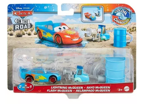 DISNEY CARS Colour Changer - On the Road - Lightning McQueen with Guido