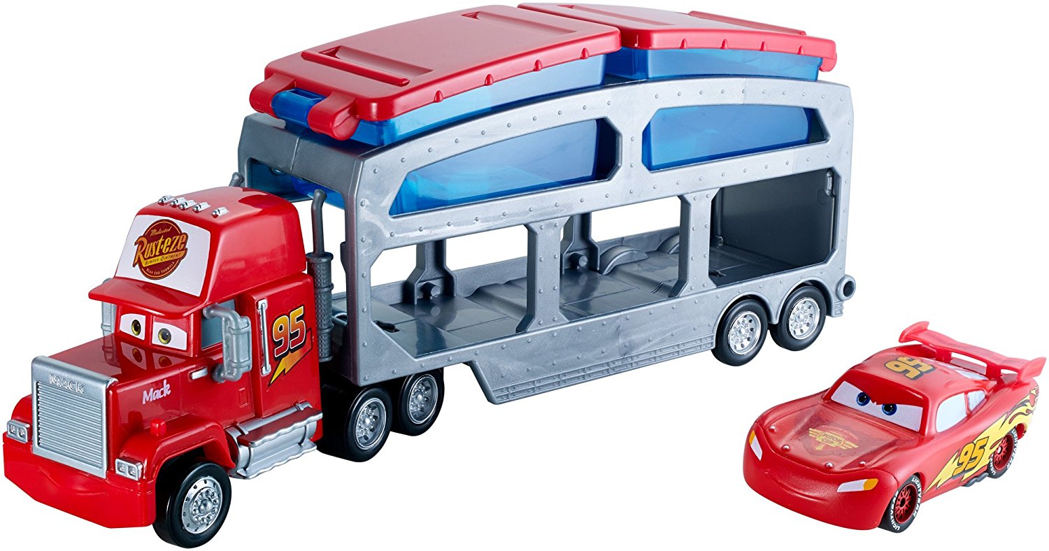 DISNEY CARS COLOUR CHANGER - Mack Dip and Dunk Trailer