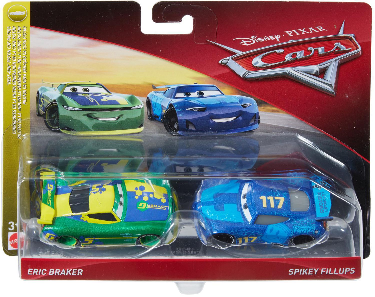 DISNEY CARS 3 DIECAST - Eric Braker and Spikey Fillups – Gemdans