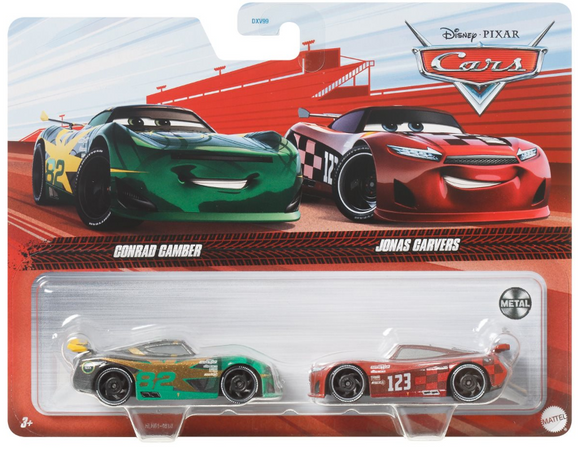 DISNEY CARS DIECAST Conrad Camber and Jonas Carvers Gemdans