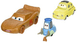 DISNEY CARS 3 DIECAST - Chester Whipplefilter, Luigi and Guido with cloth