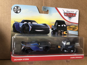 DISNEY CARS DIECAST - Laura Spinwell and Jackson Storm