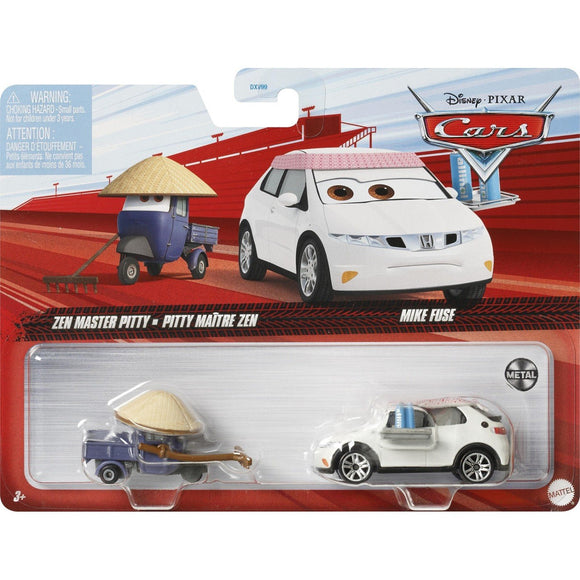 DISNEY CARS 2 DIECAST - Zen Master Pitty and Mike Fuse
