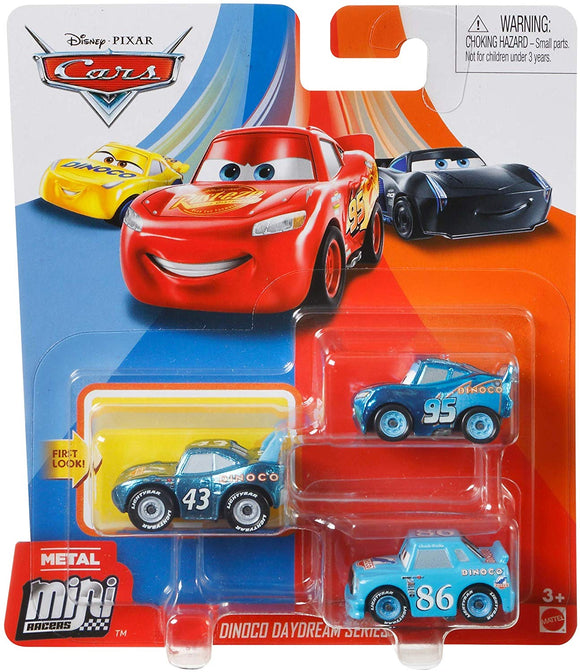 DISNEY CARS Mini Racers - Dinoco Daydream set of 3 with Chick LMQ King ...
