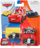 DISNEY CARS Mini Racers - Sheriff Deputies set of 3 with APB Officer LMQ