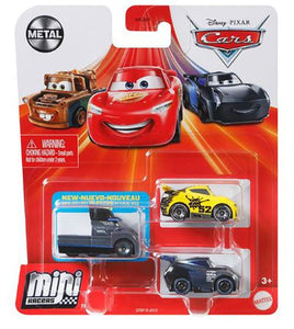 DISNEY CARS Mini Racers - set of 3 with Gale Leakless Jackson