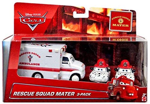 DISNEY CARS TOONS DIECAST  - Rescue Squad Mater 3 Pack