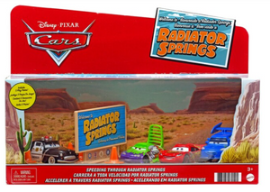 DISNEY CARS DIECAST - Speeding through Radiator Springs 4 Pack