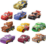 DISNEY CARS Mini Racers - 10 Pack with Golden Jackson Storm